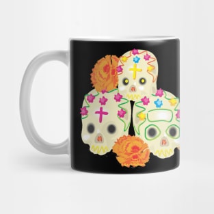 Day of the Dead Sugar Skulls and Marigolds Mug